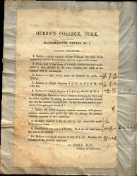 George Boole’s Mathematical Examination Papers  Spread 2 verso
